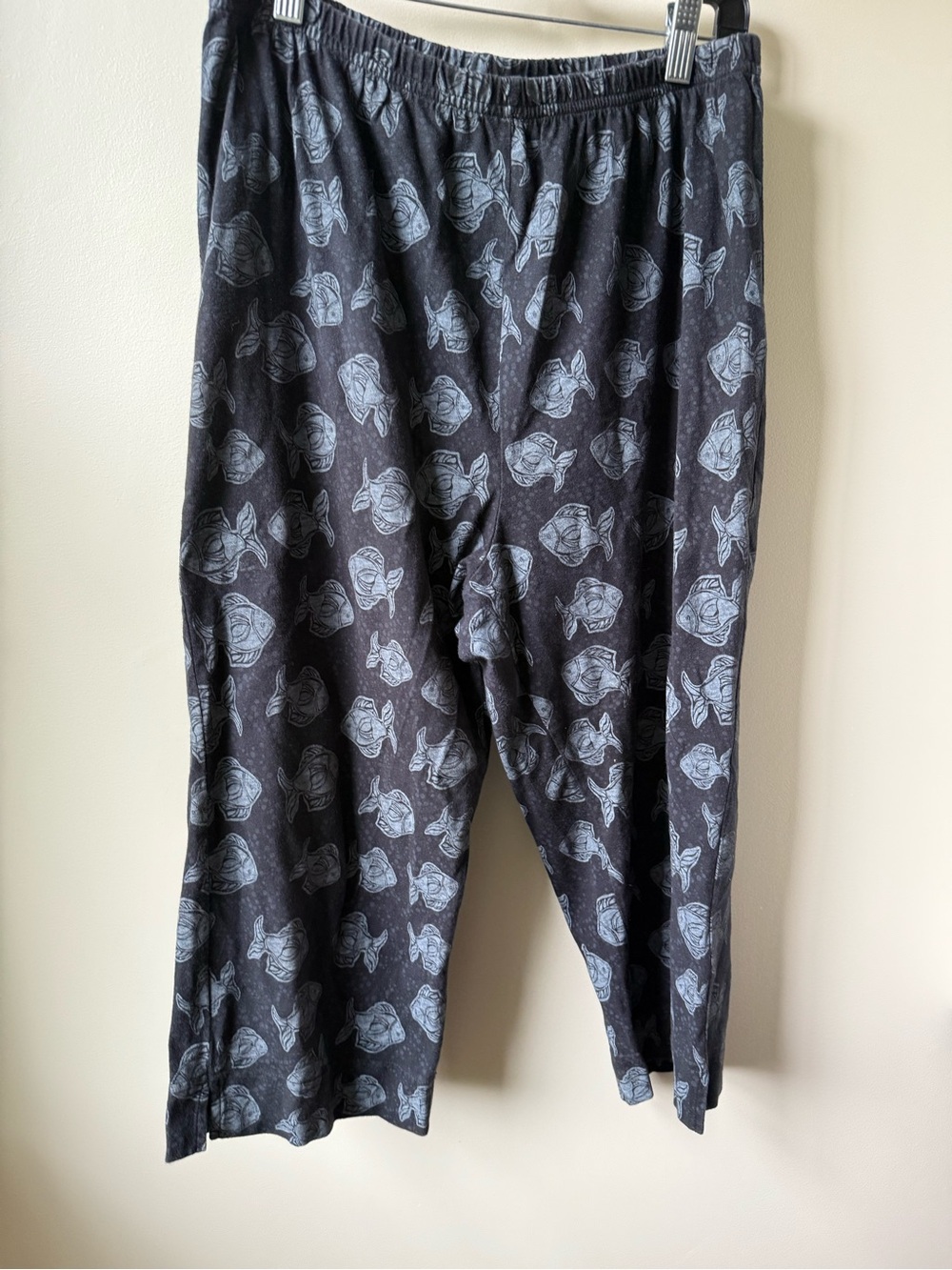 FRESH PRODUCE Fish Loungewear Pants Cotton Whimsical Cropped Pajamas Beachy M
